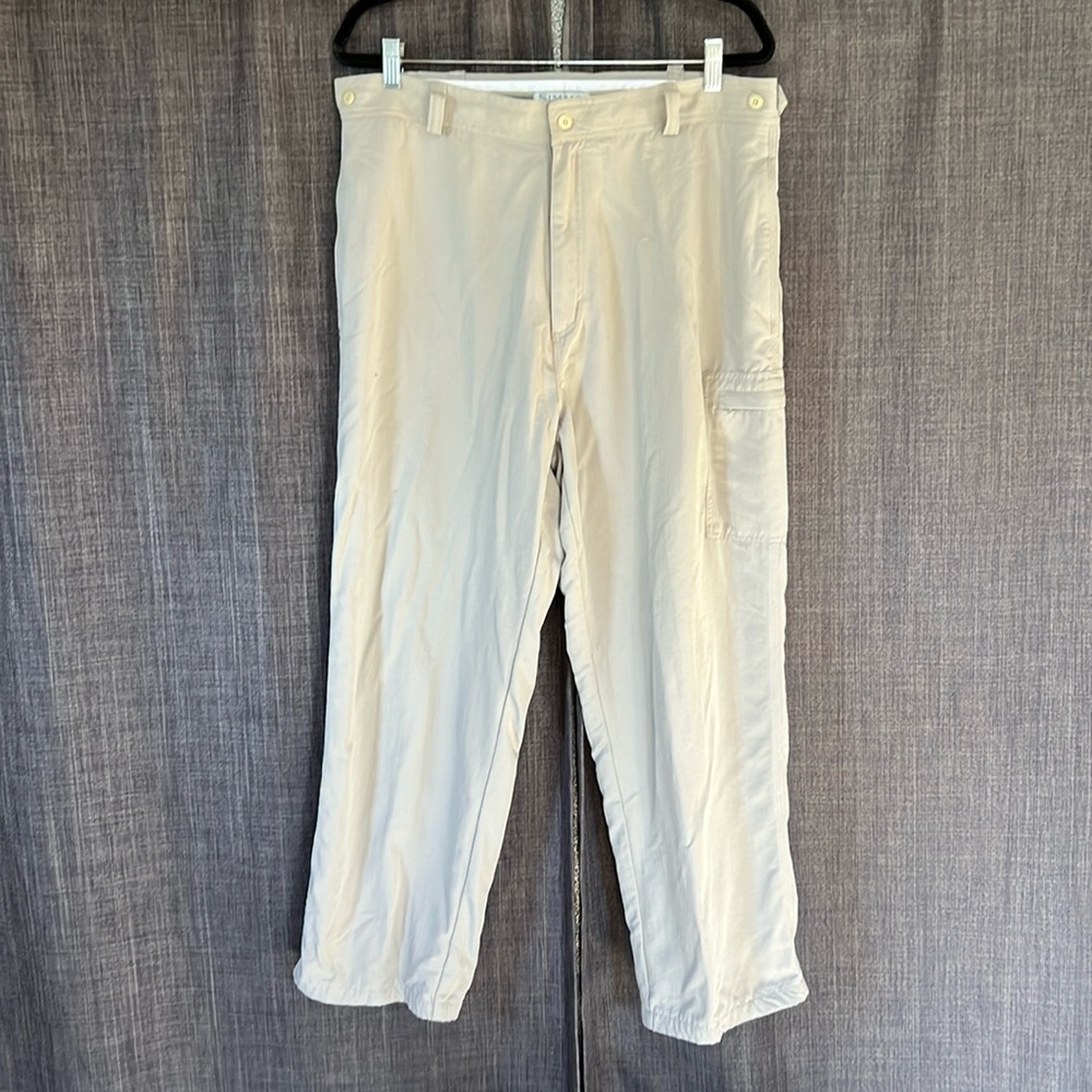 Simms fishing pants khaki size men’s XL